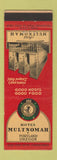 Matchbook Cover - Hotel Multnomah Portland OR