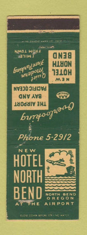 Matchbook Cover - Hotel North Bend OR WEAR