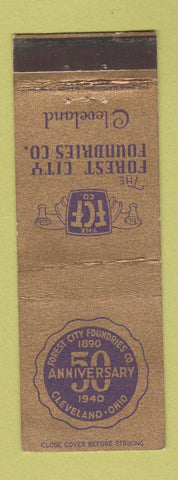 Matchbook Cover - Forest City Foundry 1940 Cleveland OH