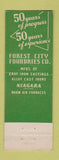 Matchbook Cover - Forest City Foundry 1940 Cleveland OH