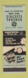 Matchbook Cover - GE General Electric Headlights Cleveland OH