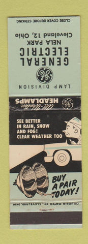 Matchbook Cover - GE General Electric Headlights Cleveland OH