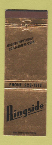 Matchbook Cover - Ringside Portland OR