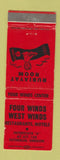 Matchbook Cover - Four Winds West Winds Motels Sutherlin OR Rubiayat Room WEAR