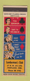 Matchbook Cover - Lumberman's Club Portalnd OR