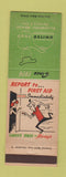 Matchbook Cover - United Food Cleveland OH safety first aid