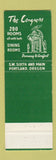 Matchbook Cover - Congress Hotel Portland OR