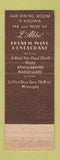Matchbook Cover - Roosevelt Hotel Portland OR WORN