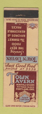 Matchbook Cover - Town Tavern Portland OR WEAR