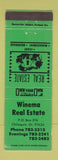 Matchbook Cover - Winema Real Estate Chiloquin OR