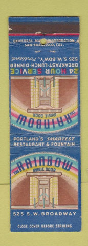 Matchbook Cover - Rainbow Restaurant Portland OR WEAR