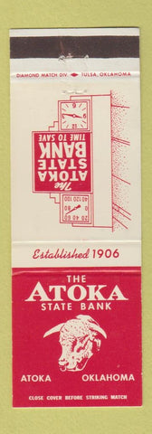 Matchbook Cover - Atoka State Bank OK
