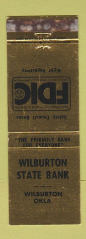 Matchbook Cover - Wilburton State Bank OK WEAR