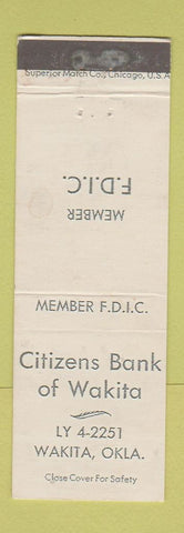 Matchbook Cover - Citizens Bank of Wakita OK WEAR