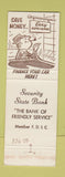 Matchbook Cover - Security State Bank Weatherford OK