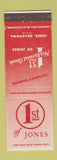 Matchbook Cover - 1st National Bank Jones OK