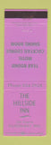 Matchbook Cover - Hillside Inn Ellison Bay WI