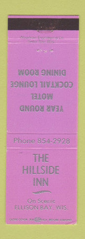Matchbook Cover - Hillside Inn Ellison Bay WI