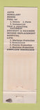 Matchbook Cover - Meyer Insurance Agency Sauk City WI