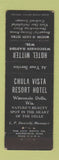 Matchbook Cover - Hotel Witter Wisconsin Rapids WI Dells Chula Vista Resort