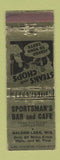 Matchbook Cover - Sportsman's Bar Cafe Balsam Lake WI WEAR