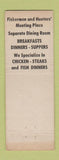 Matchbook Cover - Sportsman's Bar Cafe Balsam Lake WI WEAR