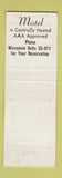 Matchbook Cover - Uphoff's Rotunda Motel Restaurant Lake Delton WI