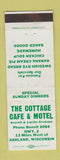 Matchbook Cover - Cottage Cafe Motel Ashland WI
