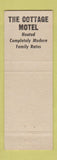 Matchbook Cover - Cottage Cafe Motel Ashland WI