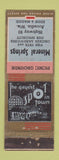 Matchbook Cover - Mineral Springs Arcadia WI ADVANCE