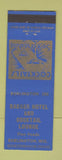 Matchbook Cover - Badger Hotel Burlington WI BLUE