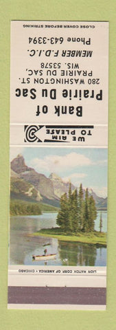 Matchbook Cover - Bank of Prairie Du Sac WI