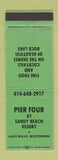 Matchbook Cover - Pier Four Lake Mills WI restaurant