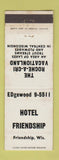 Matchbook Cover - Hotel Friendship WI
