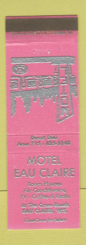 Matchbook Cover - Motel Eau Claire WI WEAR