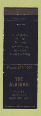 Matchbook Cover - Alaskan restaurant motel Mauston WI