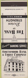 Matchbook Cover - Southmoor Bank Trust Chicago IL