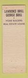 Matchbook Cover - Lawrence Brill Real Estate Racine WI