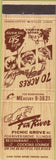 Matchbook Cover - Fox River Grove IL Restaurant
