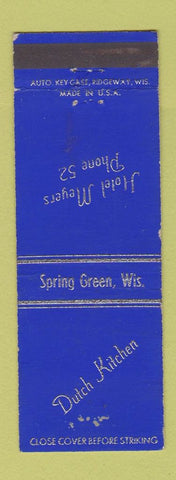 Matchbook Cover - Hotel Meyers low phone # Spring Green WI