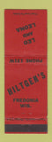 Matchbook Cover - Hiltgen's Fredonia WI