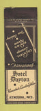 Matchbook Cover - Hotel Dayton Kenosha WI