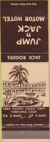 Matchbook Cover - Jump N Jack Motor Hotel Torrance CA