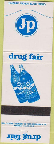 Matchbook Cover - Drug Fair Cola ginger ale