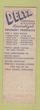 Matchbook Cover - Delta Oil Milwaukee WI
