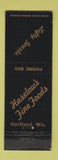 Matchbook Cover - Lefty Goerke Haselow's Restaurant Hartland WI