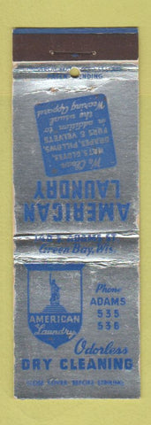 Matchbook Cover - American Laundry Dry Cleaning Green Bay WI WEAR