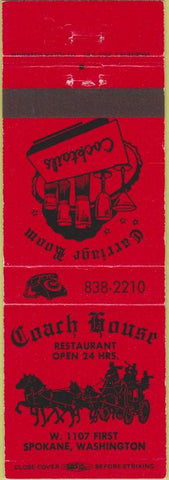 Matchbook Cover - Coach House Spokane WA