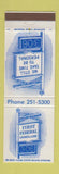 Matchbook Cover - First Federal Savings Oconomowoc WI Hartford Menomonee Falls