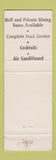 Matchbook Cover - The Chalet West Allis WI